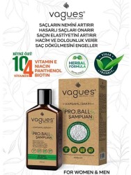 Vagues Pro.Ball Saç Proteinli Bitkisel Şampuan Seti 400 ML - 2