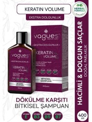 Vagues Keratin Volume Ekstra Dolgun Hacimli Saçlar İçin Bitkisel Şampuan 400 ML - Vegaus
