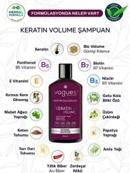 Vagues Keratin Volume Ekstra Dolgun Hacimli Saçlar İçin Bitkisel Şampuan 400 ML - 3