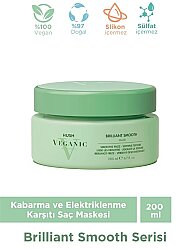 Veganic Brilliant Smooth Kabaran Saçlar İçin Pürüzsüzleştirici Maske 200 ml - Veganic