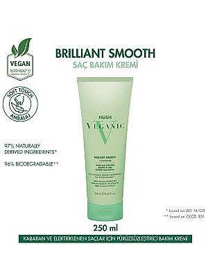 Veganic Brilliant Smooth Kabaran Saçlar İçin Pürüzsüzleştirici Saç Kremi 250 ml - 1