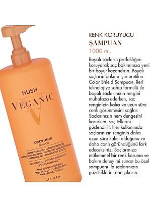 Veganic Color Shield Boyalı Saçlar İçin Renk Koruyucu Şampuan 1000 ml - 2