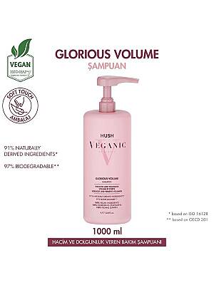 Veganic Glorious Volume Zayıf Saçlar İçin Hacim Veren Şampuan 1000 ml - 1