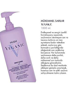 Veganic Perfect Blonde Sarı ve Platin Saçlar İçin Bakım Maskesi 1000 ml - 2