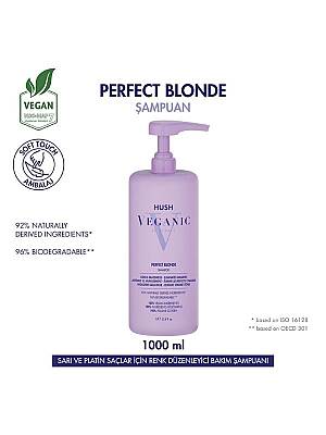 Veganic Perfect Blonde Sarı ve Platin Saçlar İçin Şampuan 1000 ml - 1