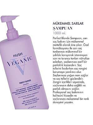 Veganic Perfect Blonde Sarı ve Platin Saçlar İçin Şampuan 1000 ml - 2