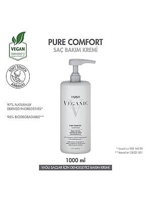 Veganic Pure Comfort Yağlı Saçlar İçin Dengeleyici Saç Kremi 1000 ml - 1