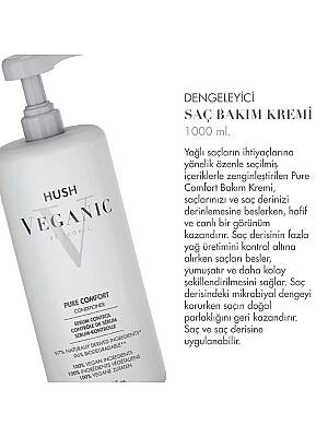 Veganic Pure Comfort Yağlı Saçlar İçin Dengeleyici Saç Kremi 1000 ml - 2