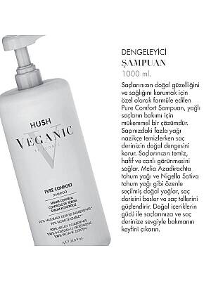 Veganic Pure Comfort Yağlı Saçlar İçin Dengeleyici Şampuan 1000 ml - 2