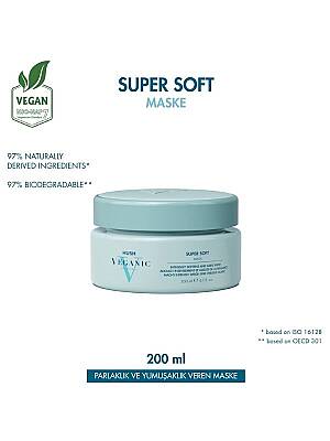 Veganic Super Soft Yumuşaklık ve Parlaklık Veren Maske 200 ml - 1