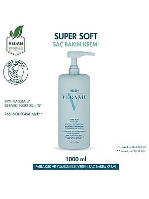 Veganic Super Soft Yumuşaklık ve Parlaklık Veren Saç Kremi 1000 ml - 1