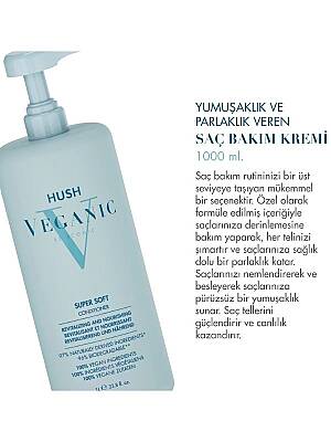 Veganic Super Soft Yumuşaklık ve Parlaklık Veren Saç Kremi 1000 ml - 2