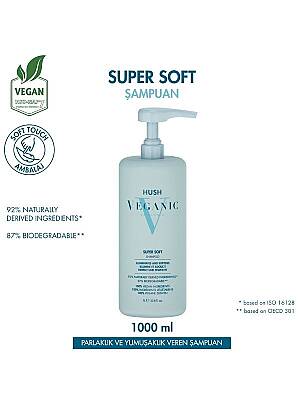 Veganic Super Soft Yumuşaklık ve Parlaklık Veren Şampuan 1000 ml - 1