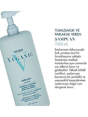 Veganic Super Soft Yumuşaklık ve Parlaklık Veren Şampuan 1000 ml - 2