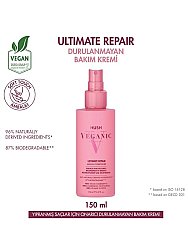 Veganic Ultimate Repair Yıpranmış Saçlar İçin Onarıcı Durulanmayan Saç Kremi 150 ml - Veganic