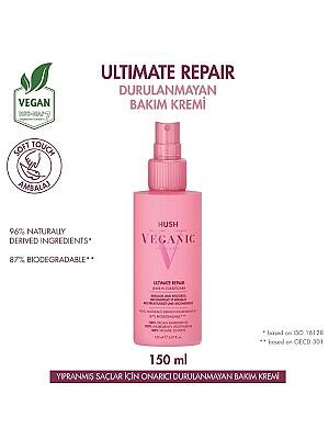 Veganic Ultimate Repair Yıpranmış Saçlar İçin Onarıcı Durulanmayan Saç Kremi 150 ml - 1
