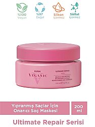 Veganic Ultimate Repair Yıpranmış Saçlar İçin Onarıcı Maske 200 ml - Veganic