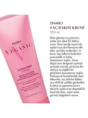 Veganic Ultimate Repair Yıpranmış Saçlar İçin Onarıcı Saç Kremi 250 ml - 2