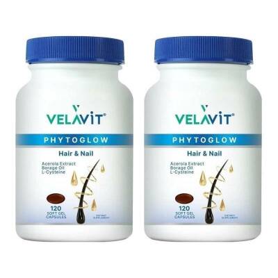 Velavit Phytoglow Hair & Nail 120 + 120 Kapsül Set - 2