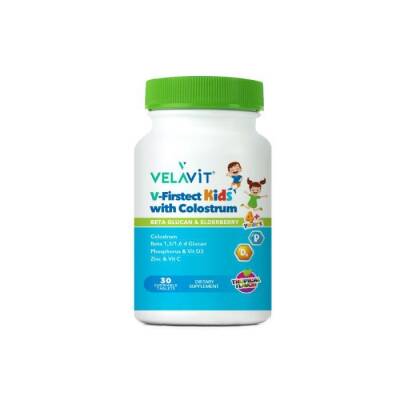 Velavit V-Firstect Kids with Colostrum 30 Çiğneme Tableti - 1