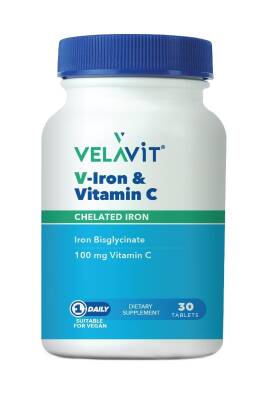 Velavit V-ıron & Vitamin C Demir Ve C Vitamini Içeren Takviye Edici Gıda - 1