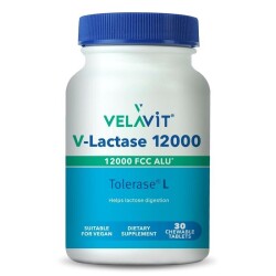 Velavit V-Lactase 12000 30 Çiğneme Tableti - Velavit