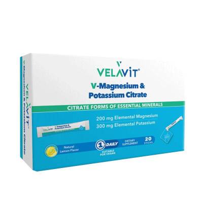 Velavit V-Magnesium & Potassium Citrate 20 Toz Poşet - 1