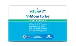 Velavit V-Mom To Be - Folat & Omega 3 Takviye Edici Gıda 30 Yumuşak Kapsül - Velavit