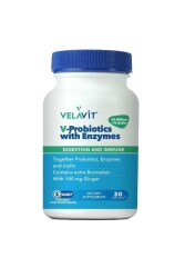 Velavit V-Probiotics With Enzymes 30 Kapsül - Velavit