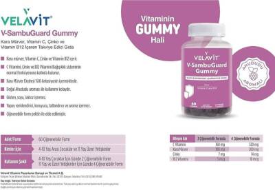 Velavit V-SambuGuard Gummy 60 Kapsül - 2