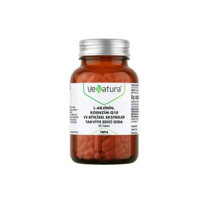 Venatura L-arjinin Koenzim Q10 ve Bitkisel Ekstreler 60 Kapsül - 1
