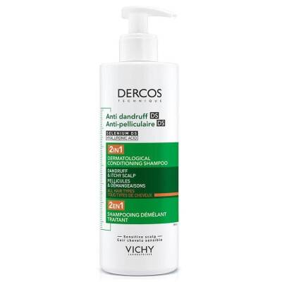 Vichy Dercos 2si 1 Arada Kepek Karşıtı ve Nemlendirici Şampuan 390ml - 1