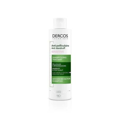 Vichy Dercos Sensitive 200 ml - Hassas ve Kaşıntılı Saçlar için Kepek Karşıtı Şampuan - 1