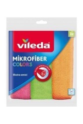 Vileda Colors Ekstra Emici Mikrofiber Bez 3 lü Paket - 