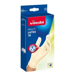 Vileda Multi Lateks Pudrasız Kullan At Eldiven 10 lu Orta-Büyük - 