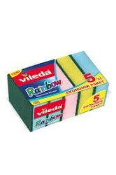 Vileda Rainbow 5 li Bulaşık Süngeri - 