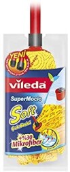 Vileda Süper Mocio %30 Mikrofiber Soft Saplı Paspas Sarı - 