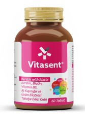 Vitasent Keratin With Biotin Takviye Edici Gıda 60 Tablet - Vitasent