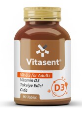 Vitasent Vit D3 For Adults Takviye Edici Gıda 90 Tablet - Vitasent