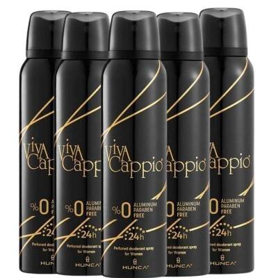 Viva Cappio Kadın Sprey Deodorant 150 ML x 5 Adet - 1