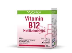 Voonka Vitamin B12 Metilkobalamin Oral Sprey Damla 20 Ml - 