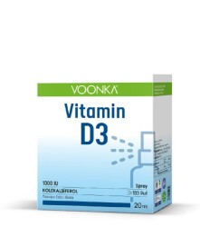 Voonka Vitamin D3 1000 IU Sprey 20 ml - 