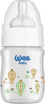 Wee Baby 139 Klasik Plus Isıya Dayanıklı 120 ml Cam Biberon Beyaz - 1