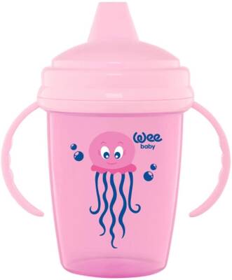 Wee Baby 755 Enjoy Akıtmaz 240 ml Pembe Alıştırma Bardağı - 1