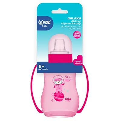 Wee Baby Galaxy Akıtmaz Alıştırma Bardağı 250 ml Pembe - 2