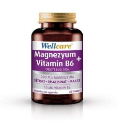 Wellcare Magnezyum + Vitamin B6 60 Tablet - Wellcare