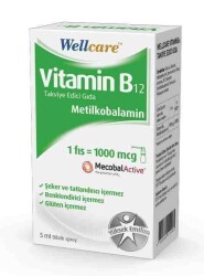 Wellcare Vitamin B12 Sprey 5 ml - Wellcare