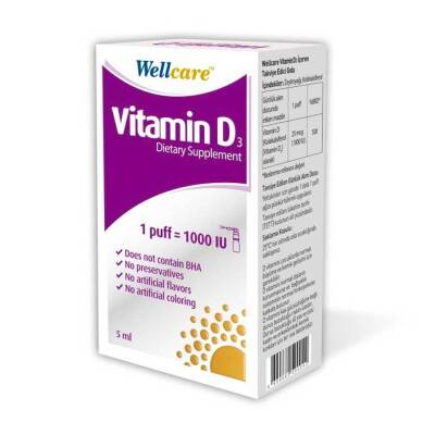 Wellcare Vitamin D3 1000 IU 5 ml Sprey - 1