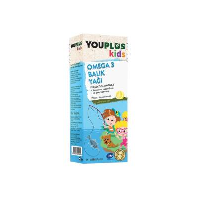 Youplus Kids Omega 3 Balık Yağı 150 ml - 1