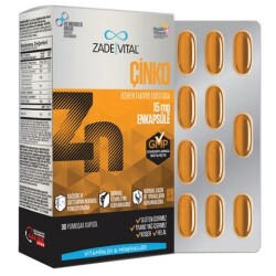 Zade Vital Çinko İçeren Takviye Edici Gıda 30 Kapsül - 